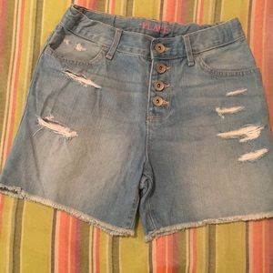 Girls denim Destress shorts